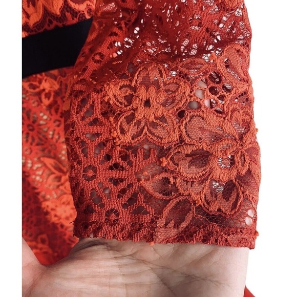 For Love & Lemons Chianti Off Shoulder Ruffle Dress Womens Size Small NWT $308 - Picture 11 of 11